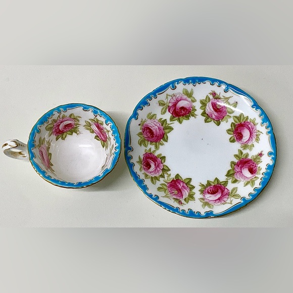 Vintage Royal Cauldon England for Burley Chicago Floral Demitasse Cup & Saucer - Picture 11 of 16